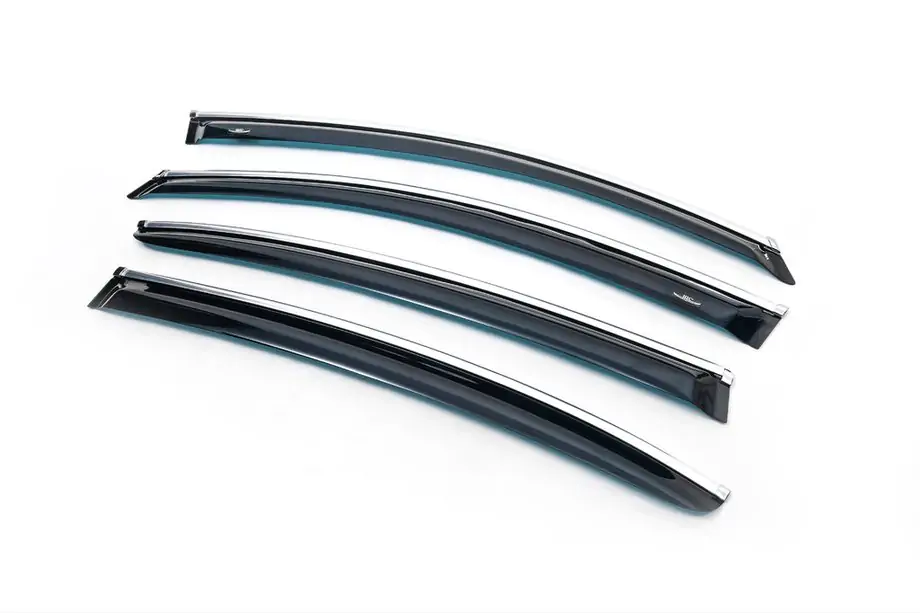 Mazda CX-7 2006–2012 Raamwindschermen met chroomlijst (4 stuks, HIC) Image