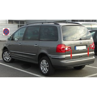 RVS kofferbakrand Volkswagen Sharan 1995–2010 foto 1