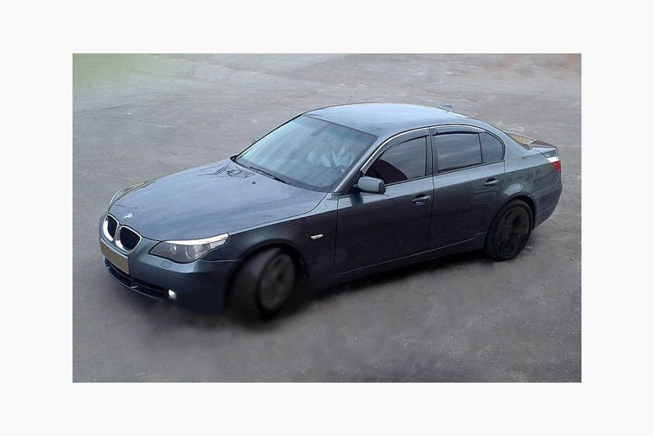 BMW 5 Serie E60/E61 2003–2010 Raamdeflectoren (set 4 stuks, SIM chroom) Image