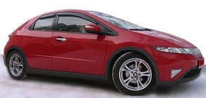 Honda Civic Sedan VIII 2006–2011 Raamwindschermen (set 4 stuks, SIM) foto 1