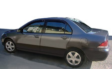 Mitsubishi Lancer 9 2004–2008 Raamdeflectoren SD (4 stuks, SIM) foto 1