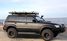 Nissan Patrol Y61 1997–2011 Raamwindschermen (4 stuks, SIM) foto 1