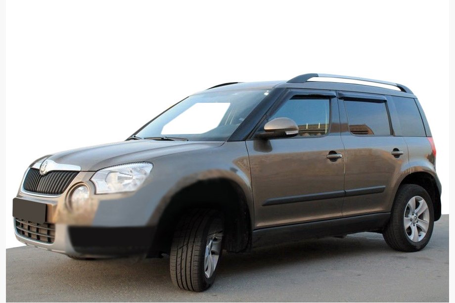 Skoda Yeti 2009–2017 Raamwindschermen (set 4 stuks, SIM) Image