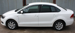 Volkswagen Polo 2010–2017 Raamwindschermen SD (set 4 stuks, SIM) foto 1