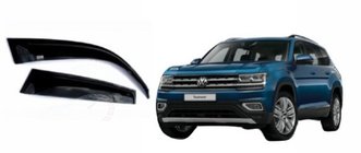 Volkswagen Atlas (Terramont) 2016– Raamwindschermen (set 4 stuks, SIM) foto 1