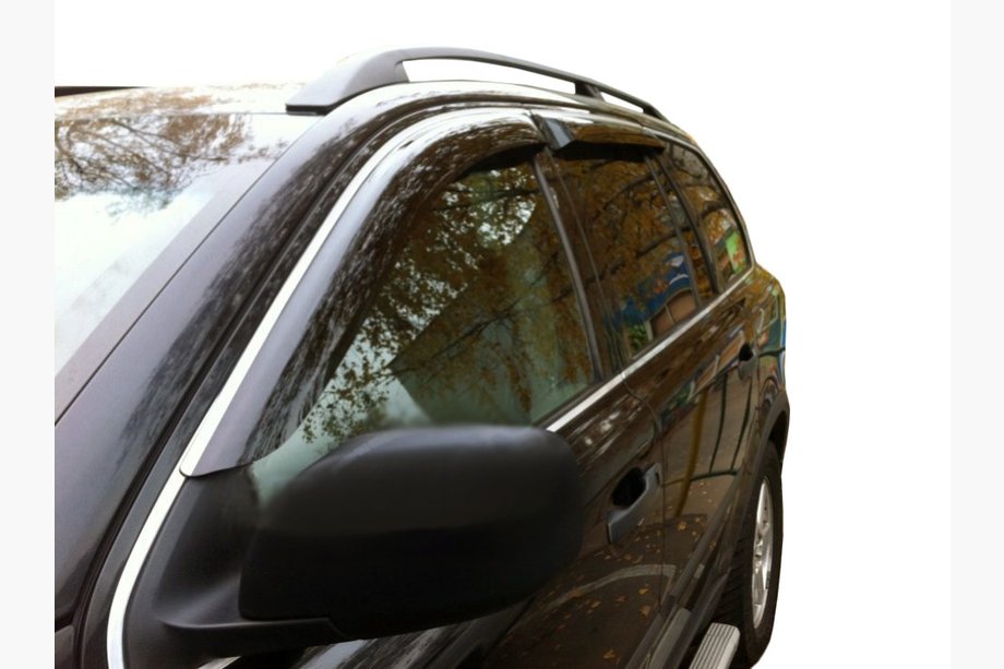 Volvo XC90 2002–2014 Raamwinddeflectoren chroom (set van 4, SIM) Image