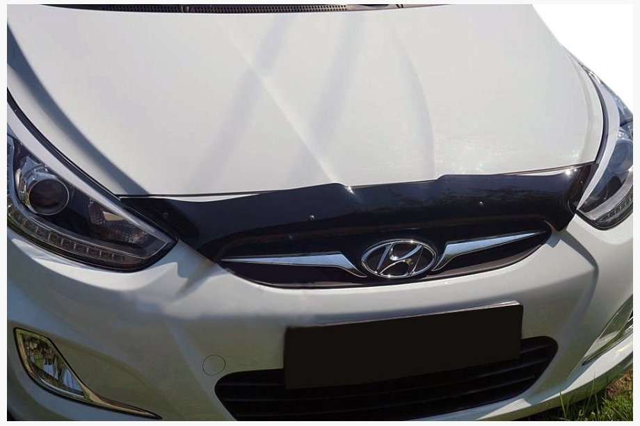 Hyundai Accent 2011–2017 Korte motorkapdeflector 2010-2014 (SIM) Image
