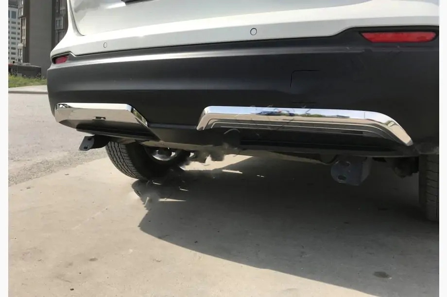 Nissan Qashqai 2014–2021 RVS beschermlijst voor de rand van de achterbumper (2017-2021) Image