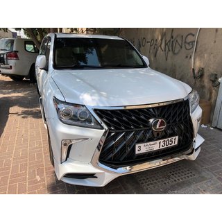 Voorbumper voor 2008-2015 in facelift-stijl (spuitklaar) Lexus LX570/450d 2008–2022 foto 2