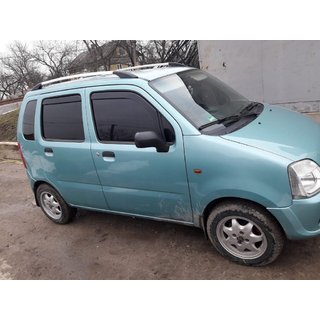 Chromen dakrails Opel Agila 2000–2007 foto 1