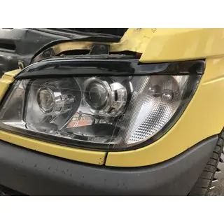 Koplamp eyelids (zwart, ABS, 2000-2006)