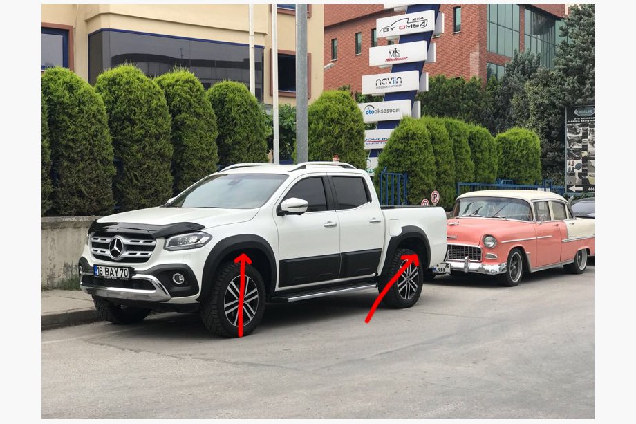 Mercedes X-klasse 2017–2020 Wielkastverbreders (spuitklaar) Image