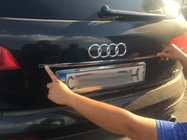 Audi Q7 2005–2015 Chromen sierlijst boven kenteken Carmos (RVS) foto 1