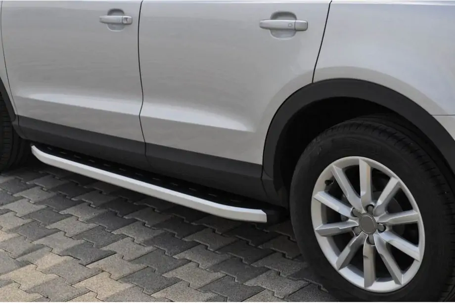 Mercedes GLK-klasse X204 2008–2015 Fullmond side steps (2 stuks, aluminium) Image