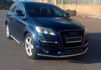 Audi Q7 2005–2015 Side steps Line (2 stuks, aluminium) foto 1