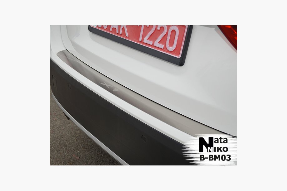 BMW X1 E84 2009–2015 Achterbumperbeschermer Natanika (RVS) Image