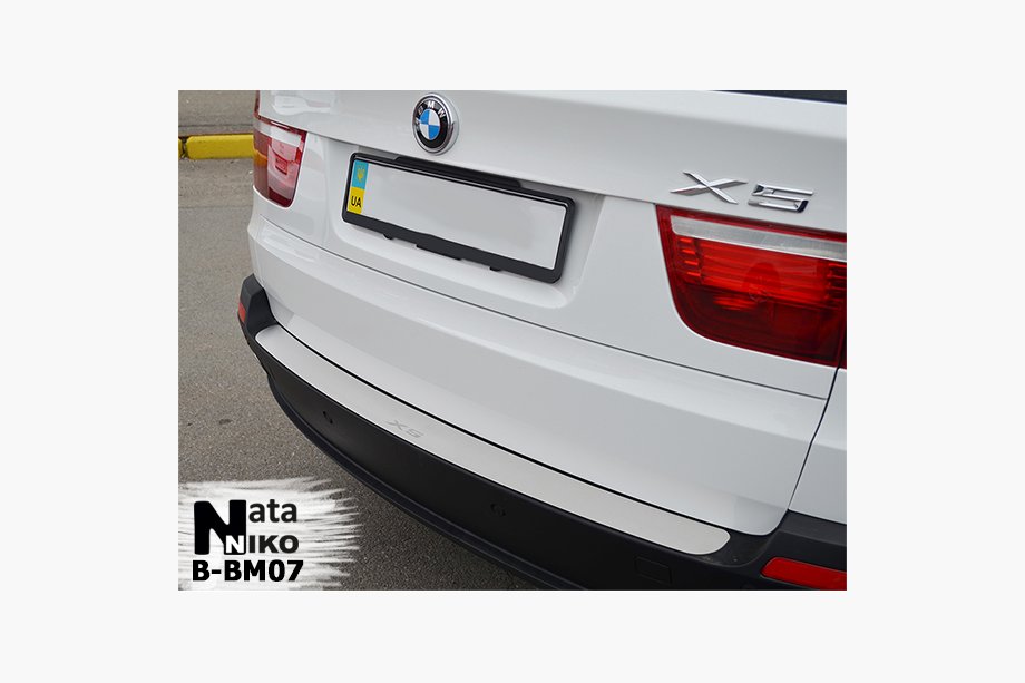 BMW X5 E70 2007–2013 RVS achterbumper beschermplaat NataNika Image