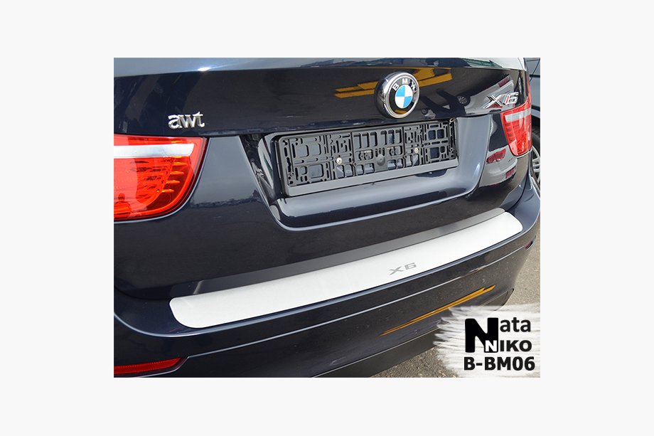 BMW X6 E71 2008–2014 Achterbumperbeschermer Natanika (RVS) Image