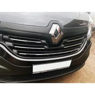 Grillelijsten 2015-2019 (set van 5, RVS) Renault Trafic 2015– foto 1