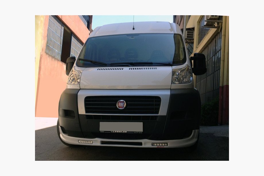 Citroen Jumper 2007–2025 Voorbumper lipspoiler 2006-2013 (smal met LED, spuitklaar) Image