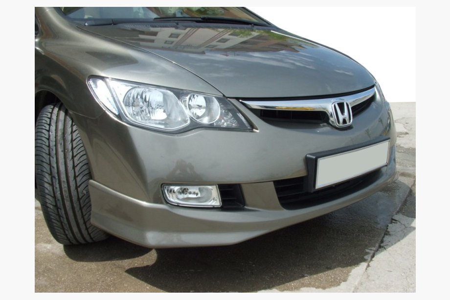 Honda Civic Sedan VIII 2006–2011 Voorbumper lipspoiler 2006-2009 (spuitklaar) Foto 1
