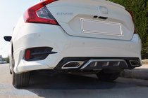 Honda Civic Sedan X 2016–2021 Hoekstukken voor achterbumper (spuitklaar) foto 2