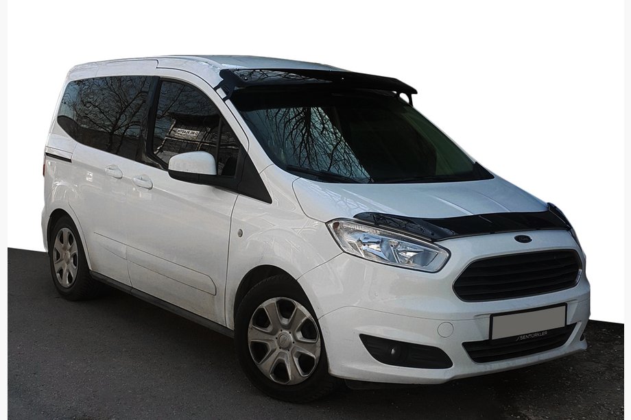 Ford Courier 2014–2023 Voorruitvizier (zwart hoogglans, 5 mm) Image