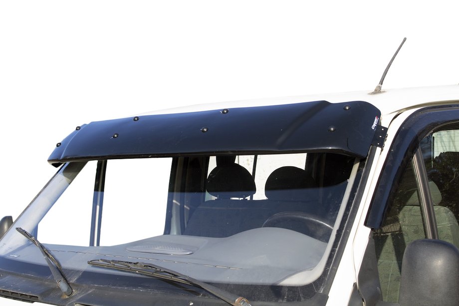 Ford Transit 1991–2000 Voorruitvizier (zwart hoogglans, 5 mm) Image