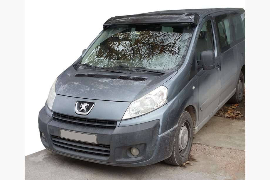 Fiat Scudo 2007–2015 Voorruitvizier (zwart hoogglans, 5 mm) Image
