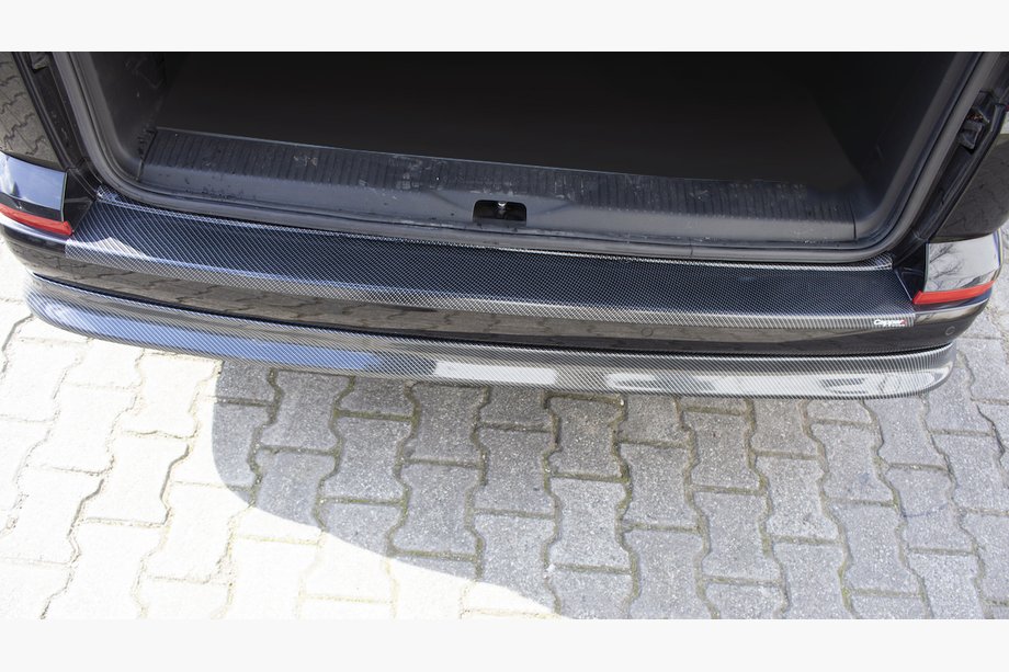 Volkswagen T6 2015–2024 Achterbumper diffuser EuroCap carbonlook (ABS) Foto 1