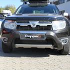 Dacia Duster 2008–2018 Frontbumper lip (ABS, grijs) foto 1