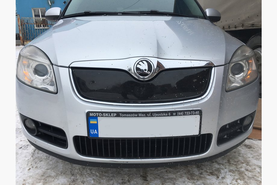 Skoda Fabia 2007–2014 Winterafdekking voor radiatorrooster (2007-2010, bovenste) Image