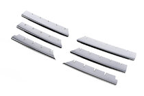 Renault Megane II 2004–2009 Grille sierlijsten (model 2004-2006, 6 stuks, RVS) Carmos - Turks staal foto 2
