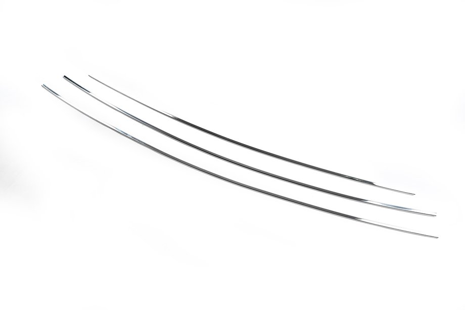 Peugeot 407 2004–2011 Sierlijsten voor grille (3 stuks, RVS) Carmos - Turks staal Foto 2