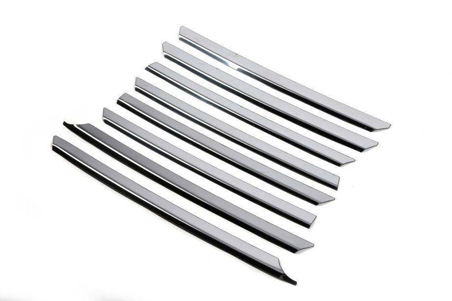 Volkswagen T4 Transporter 1990–2003 RVS sierlijsten voor grille Kosoyu kapot (8 stuks) OmsaLine - Italiaans roestvrij staal Foto 4