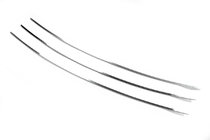 Volkswagen T4 Caravelle/Multivan 1990–2003 Sierlijsten voor bumperrooster (rechte motorkap) (3 stuks, RVS) foto 2