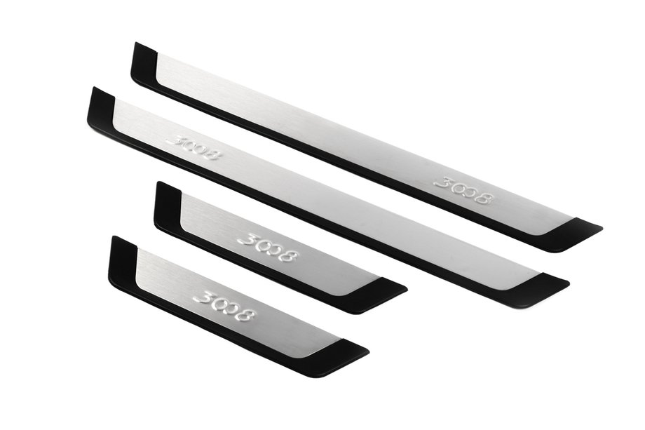 Peugeot 3008 2008–2016 OmsaLine instaplijsten (set van 4, RVS) Image