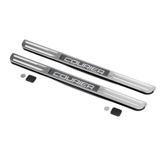 RVS instaplijsten met LED-verlichting (2 stuks) foto 1