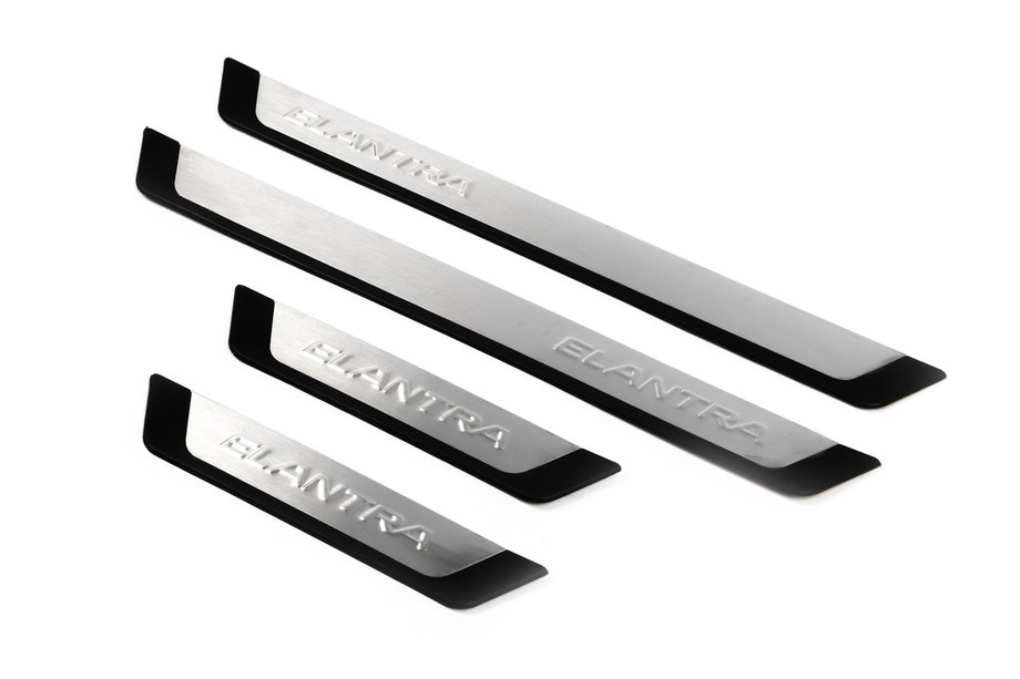 Hyundai Elantra (MD/UD) 2011–2015 Dorpellijst set (4 stuks, RVS) Image