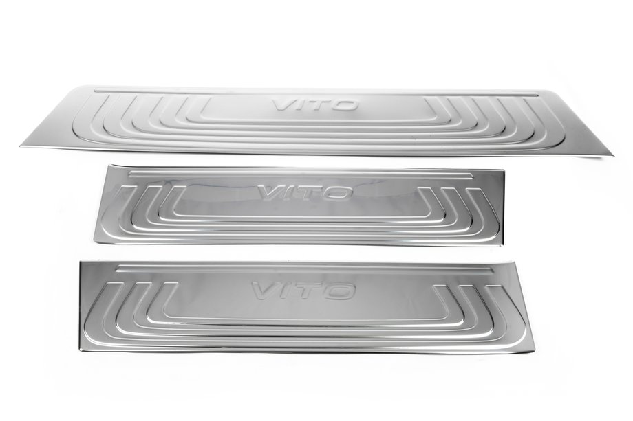Mercedes Vito/V-klasse W447 2014– OmsaLine RVS instaplijsten binnenzijde (3-delig) Image