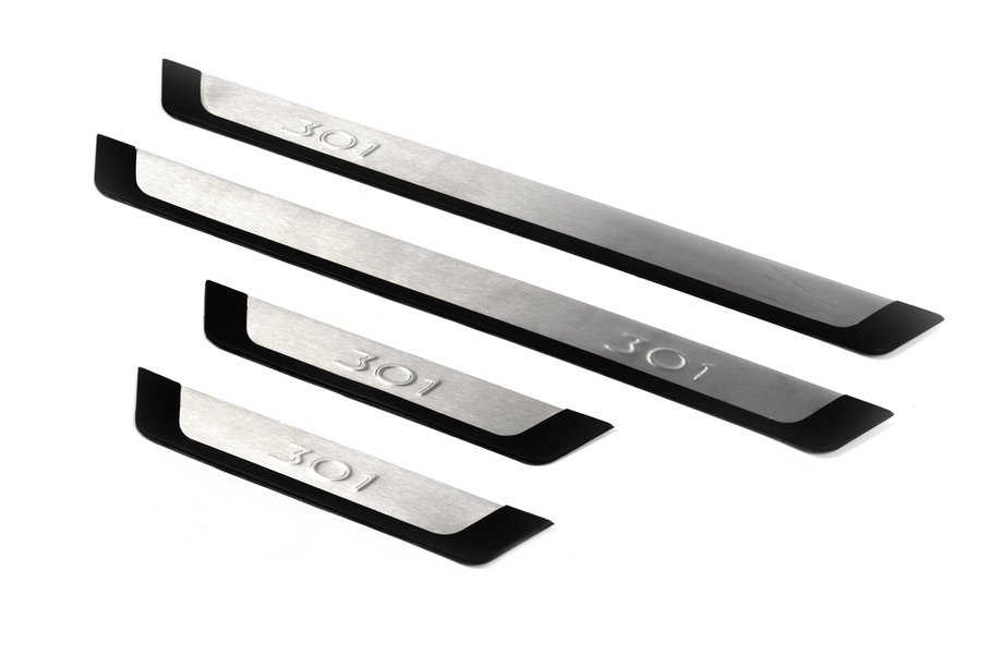 Peugeot 301 2012– Flexill RVS instaplijsten (set van 4) Image