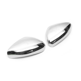 Chrom spiegelkappen (2 stuks, RVS) foto 2
