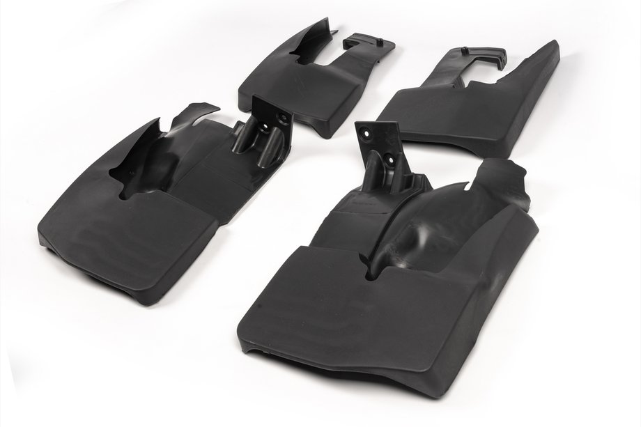 Volkswagen Crafter 2006–2016 Premium Begel spatlappen Voorste spatlapset voor 1-2-zwenkwiel (2 stuks) Image