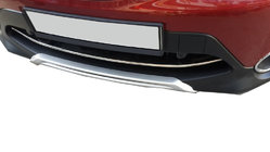 Nissan Qashqai 2014–2021 RVS beschermlijst voor voorbumper (2014-2017) Carmos - Turks staal foto 1