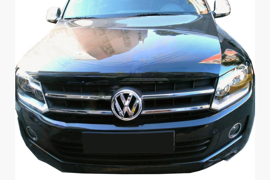 Volkswagen Amarok 2010–2022 Grille sierlijsten 2010-2016 (smalle strips, 4 stuks, RVS) Carmos - Turks staal Image