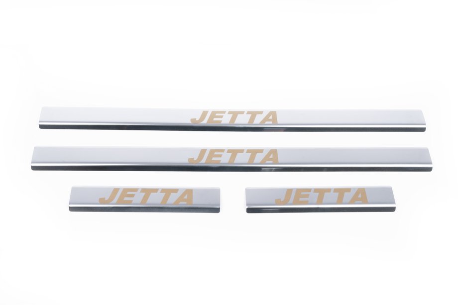 Volkswagen Jetta 2006–2011 Carmos V1 RVS instaplijsten (set 4 stuks) Foto 1