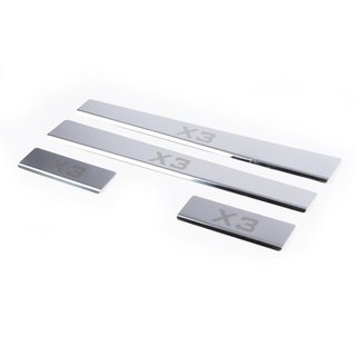 Carmos dorpellijsten (set 4 stuks, RVS) BMW X3 E83 2003–2010 foto 1