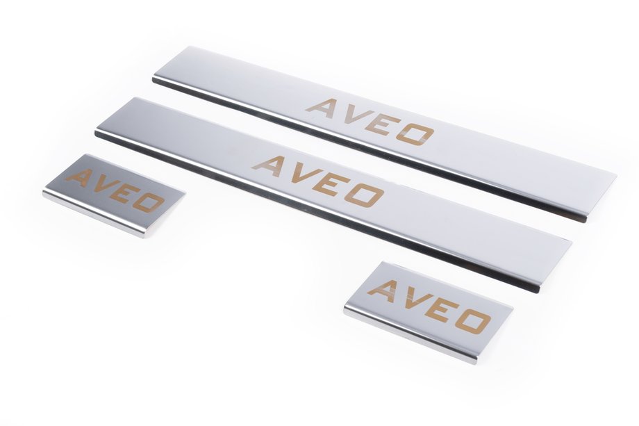 Chevrolet Aveo T300 2011–2020 Carmos V1 instaplijsten (4 stuks, RVS) Image