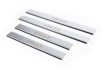 Dacia Logan II 2013–2022 Carmos V1 RVS instaplijsten (set 4 stuks) foto 1