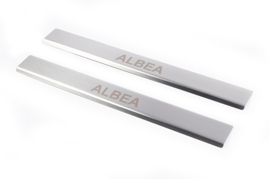 Fiat Albea 2002–2012 Carmos instaplijsten (2 stuks, RVS) Image